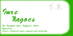 imre magocs business card